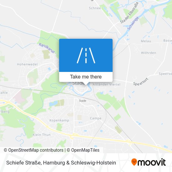 Schiefe Straße map