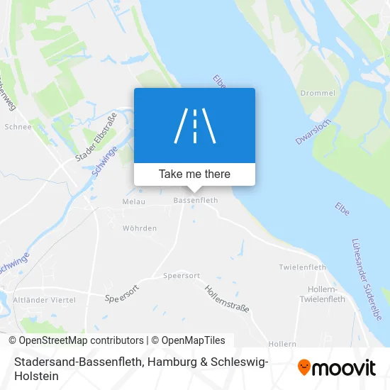 Карта Stadersand-Bassenfleth