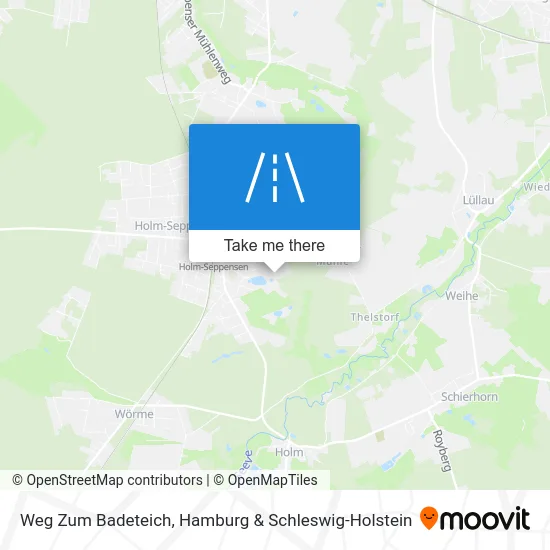 Карта Weg Zum Badeteich