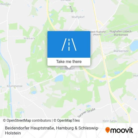 Карта Beidendorfer Hauptstraße