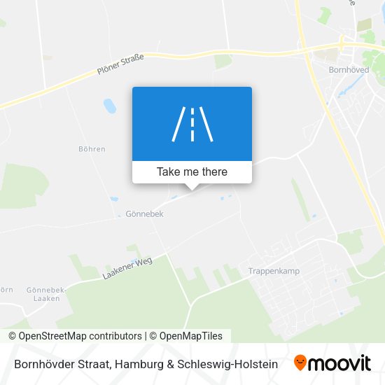 Bornhövder Straat map