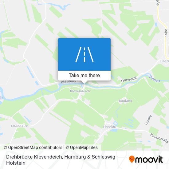 Drehbrücke Klevendeich map