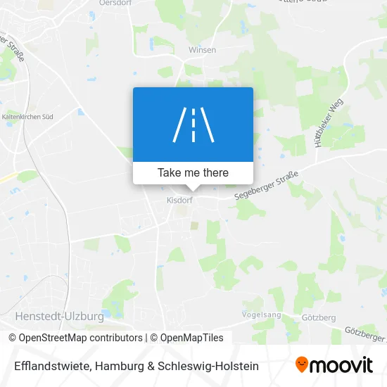 Карта Efflandstwiete