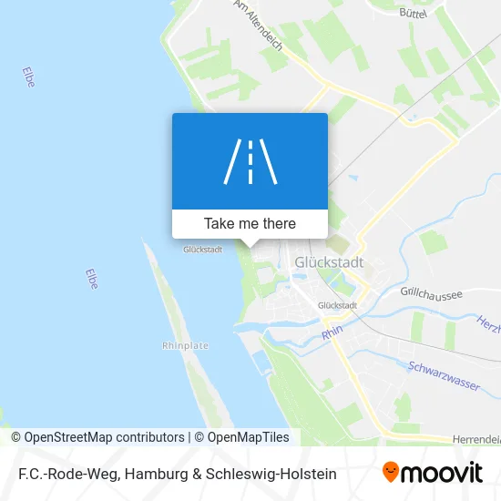 Карта F.C.-Rode-Weg