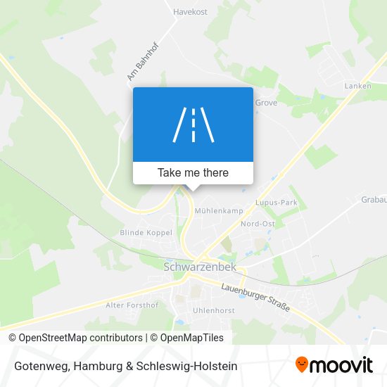 Gotenweg map