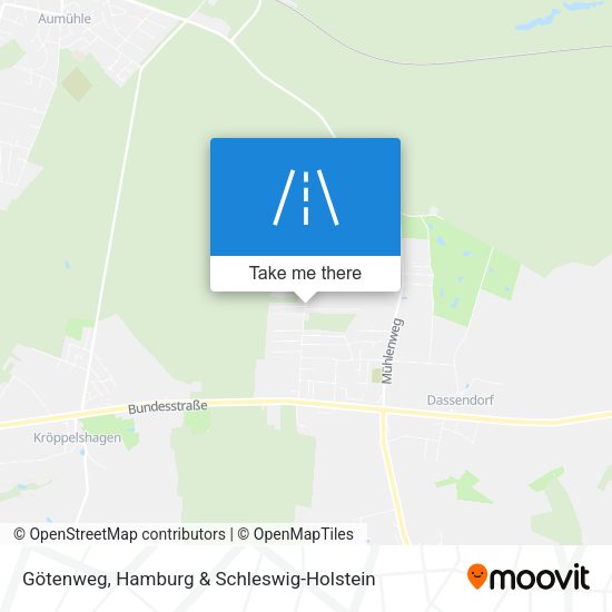 Götenweg map