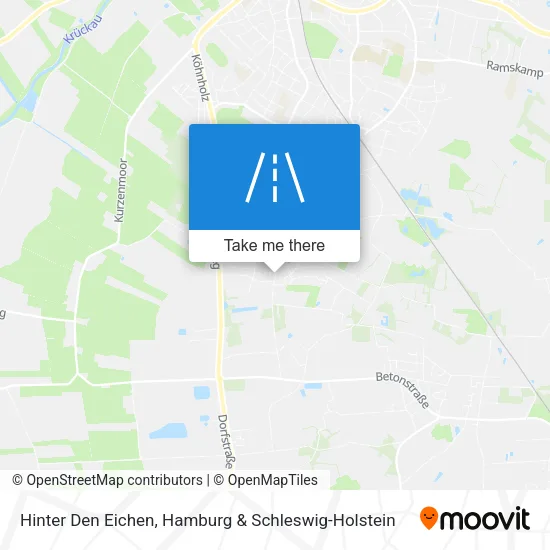 Карта Hinter Den Eichen