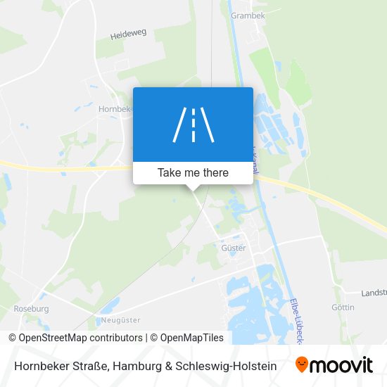 Hornbeker Straße map