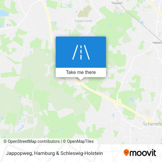 Jappopweg map