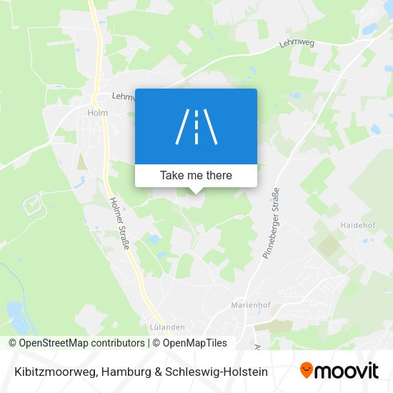 Kibitzmoorweg map