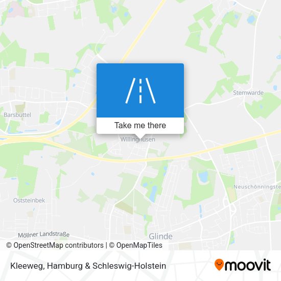 Kleeweg map