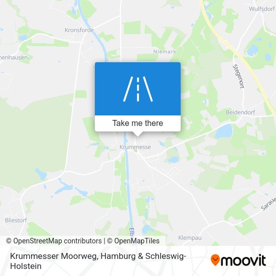 Krummesser Moorweg map