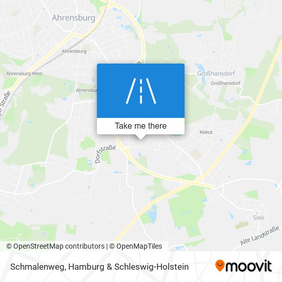 Schmalenweg map