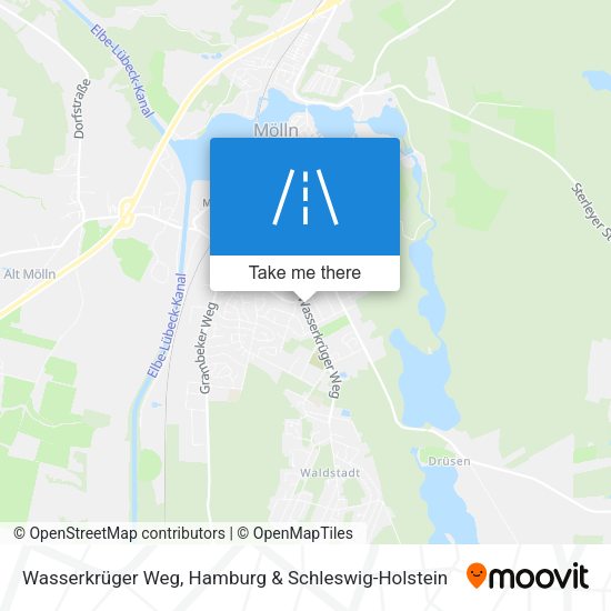 Wasserkrüger Weg map