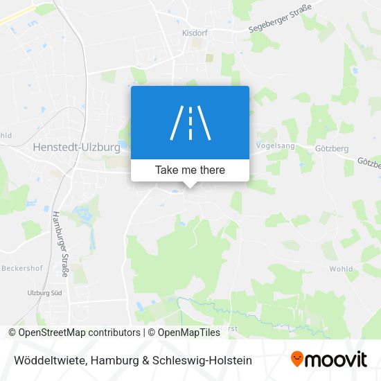 Wöddeltwiete map