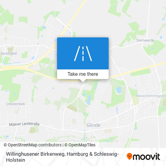 Willinghusener Birkenweg map