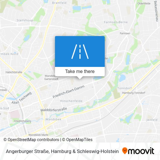 Angerburger Straße map