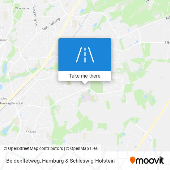 Карта Beidenfletweg