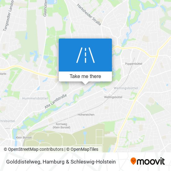 Golddistelweg map