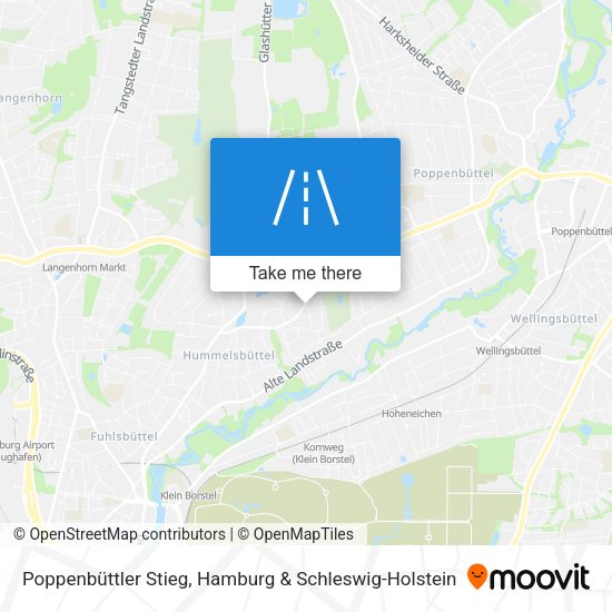 Poppenbüttler Stieg map