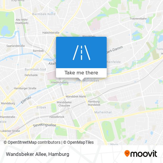 Wandsbeker Allee map