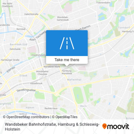 Wandsbeker Bahnhofstraße map