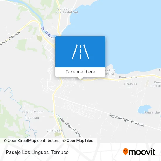 Pasaje Los Lingues map