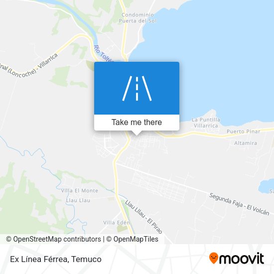 Ex Línea Férrea map