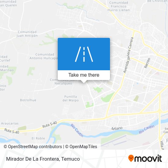 Mapa de Mirador De La Frontera