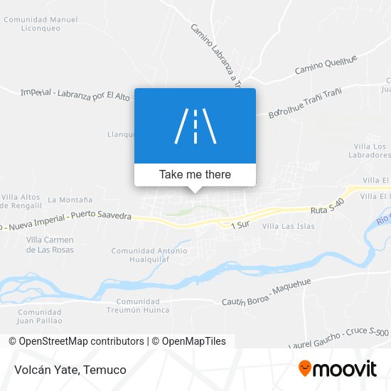 Volcán Yate map