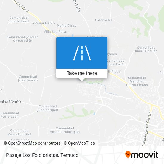 Pasaje Los Folcloristas map