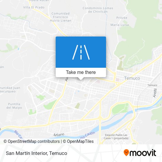 San Martín Interior map