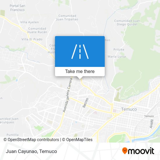 Mapa de Juan Cayunao
