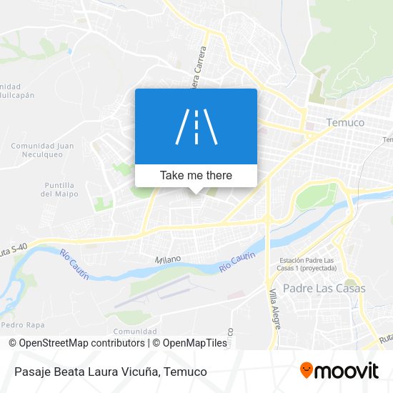 Mapa de Pasaje Beata Laura Vicuña