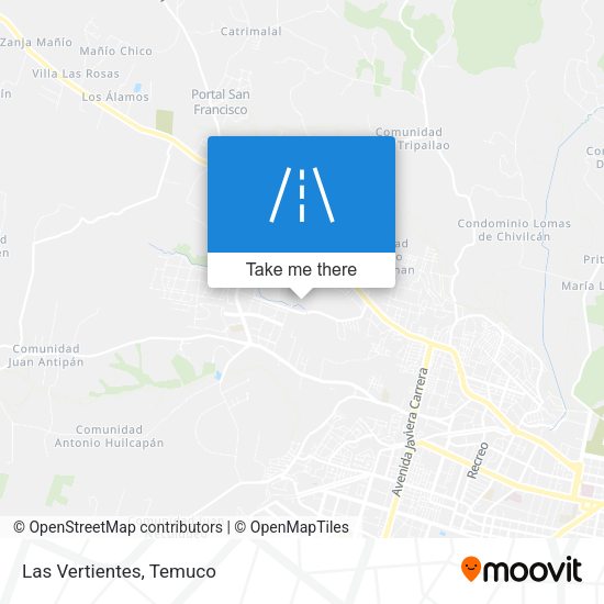 Mapa de Las Vertientes
