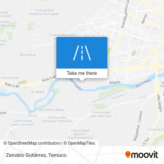 Zenobio Gutiérrez map