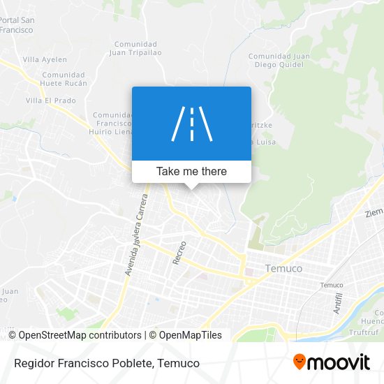 Regidor Francisco Poblete map