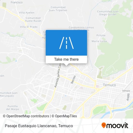 Pasaje Eustaquio Llancanao map