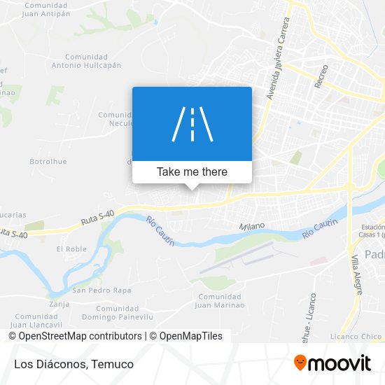 Los Diáconos map