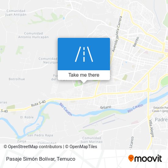 Mapa de Pasaje Simón Bolívar