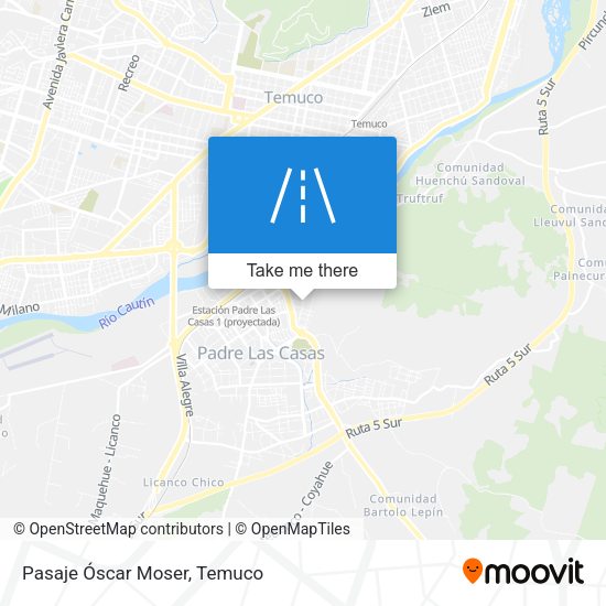 Pasaje Óscar Moser map