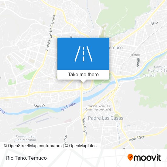 Mapa de Río Teno