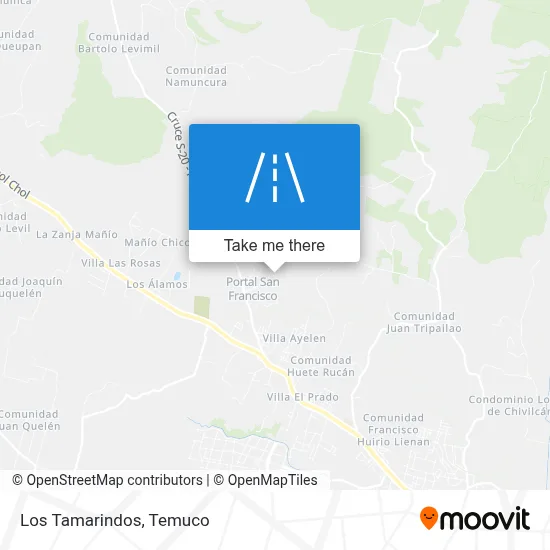Los Tamarindos map