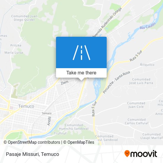 Mapa de Pasaje Missuri