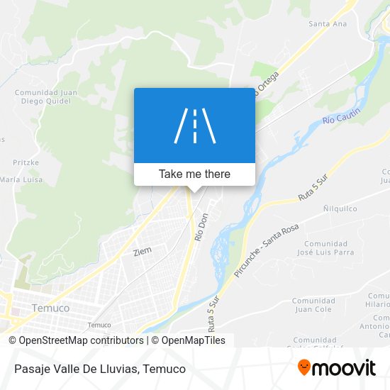 Mapa de Pasaje Valle De Lluvias