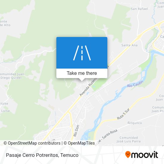 Pasaje Cerro Potreritos map