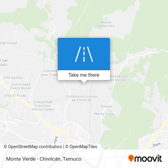 Mapa de Monte Verde - Chivilcán