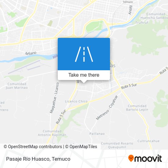 Mapa de Pasaje Río Huasco