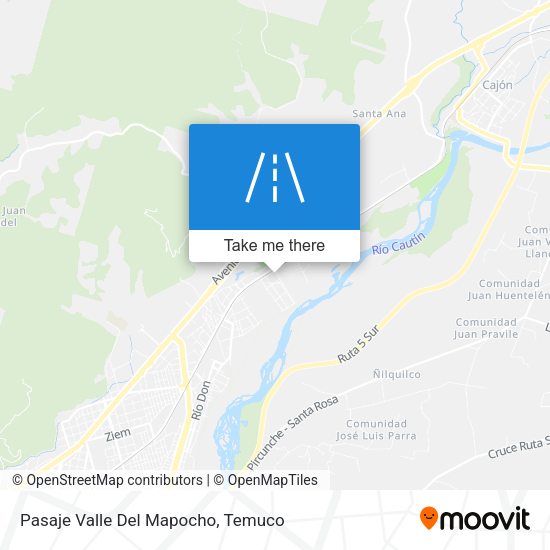 Pasaje Valle Del Mapocho map