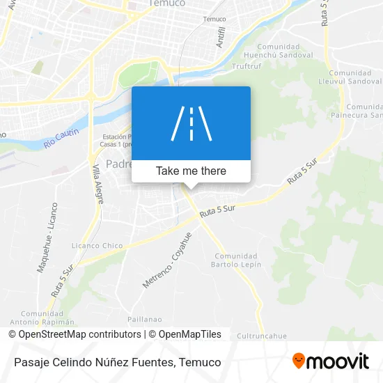 Mapa de Pasaje Celindo Núñez Fuentes
